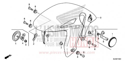 FRONT FENDER VFR800FE de 2014